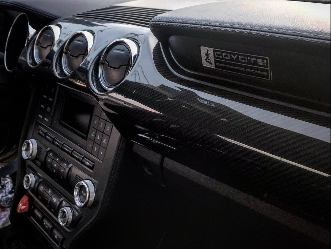 MMD Interior Trim; Carbon Fiber (15-23 Mustang GT, EcoBoost, V6)