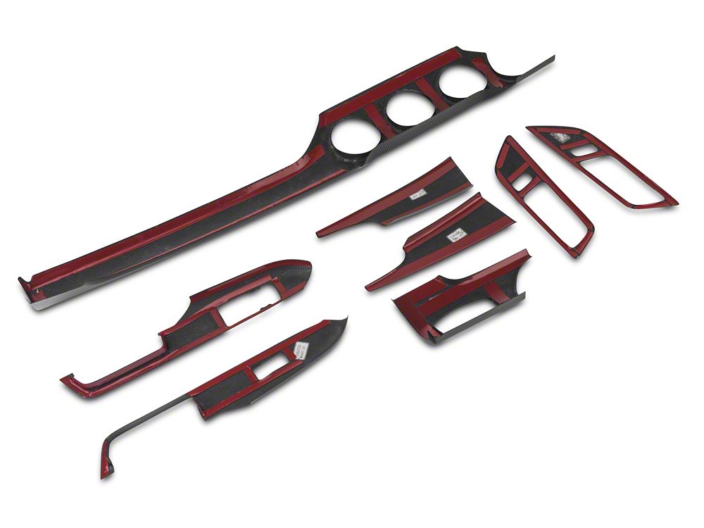 MMD Interior Trim; Carbon Fiber (15-23 Mustang GT, EcoBoost, V6)