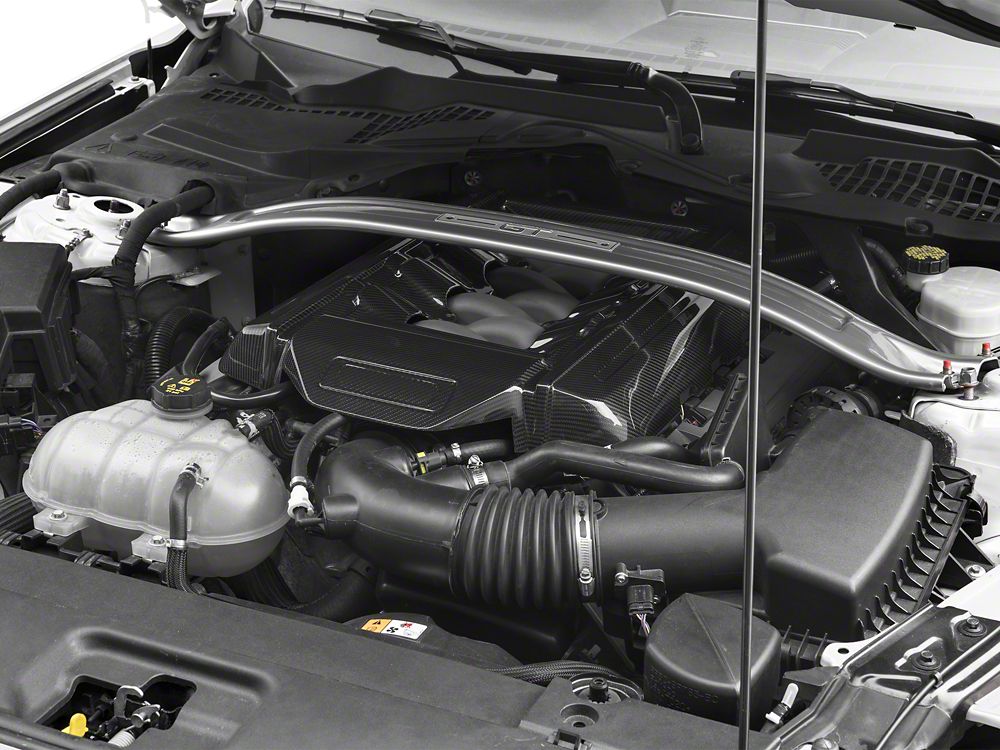 MMD Engine Cover; Carbon Fiber (15-17 Mustang GT)