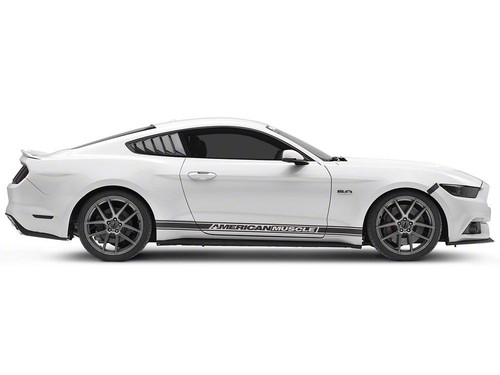MMD Quarter Window Louvers; Carbon Fiber (15-23 Mustang Fastback)