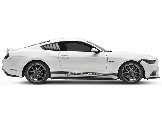MMD Quarter Window Louvers; Carbon Fiber (15-23 Mustang Fastback)