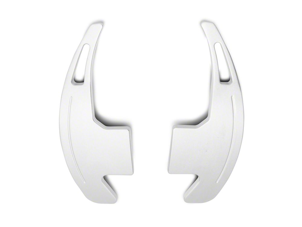MMD Paddle Shifter Extensions; Silver (15-23 Mustang GT, EcoBoost, V6)