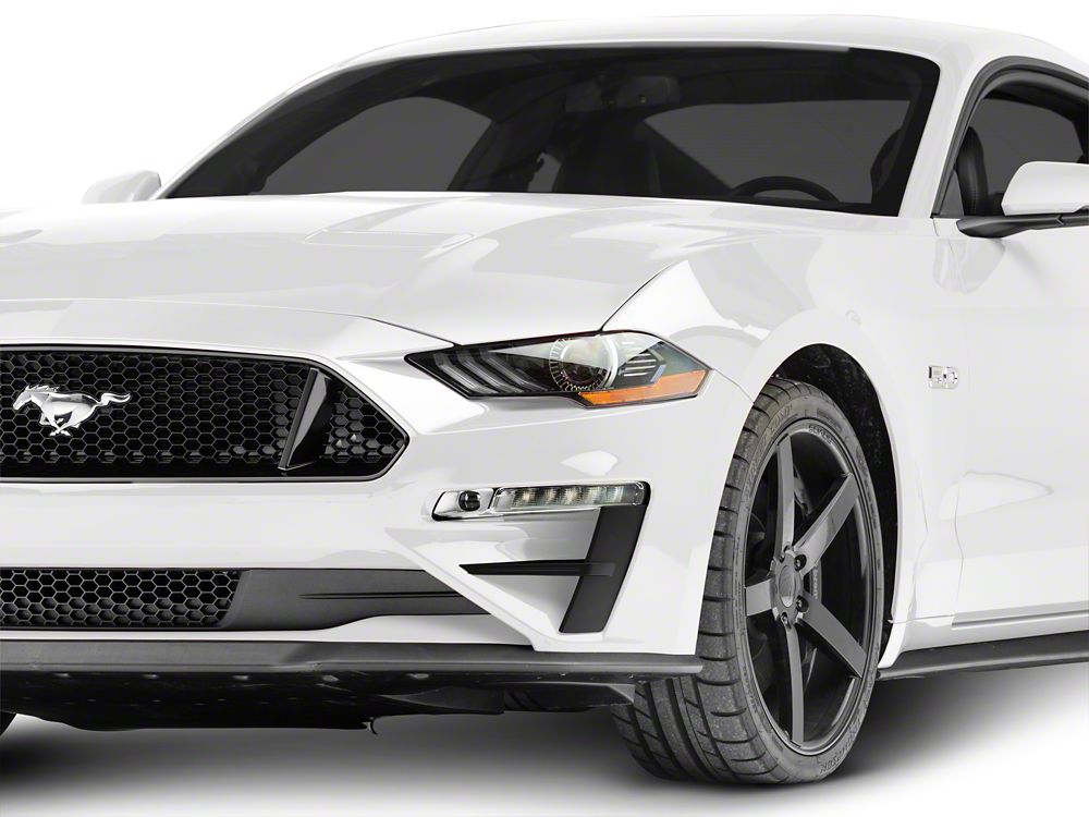 MMD by FOOSE Bumper Vents; Matte Black (18-22 Mustang GT, EcoBoost)