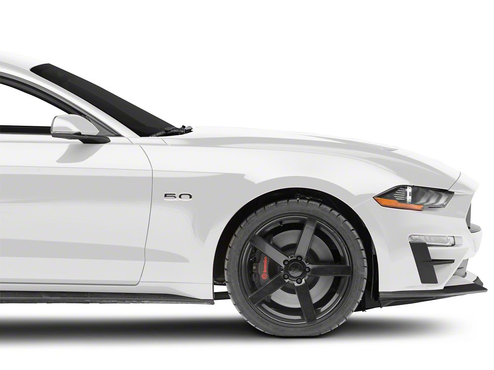 MMD by FOOSE Bumper Vents; Matte Black (18-22 Mustang GT, EcoBoost)