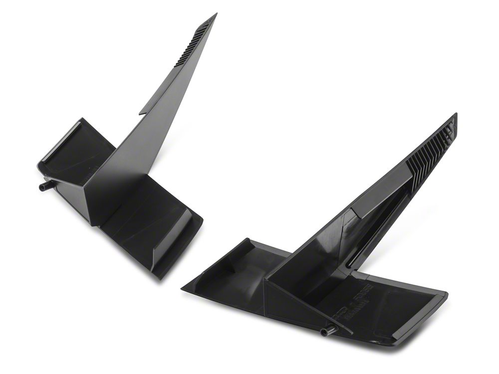MMD by FOOSE Bumper Vents; Matte Black (18-22 Mustang GT, EcoBoost)