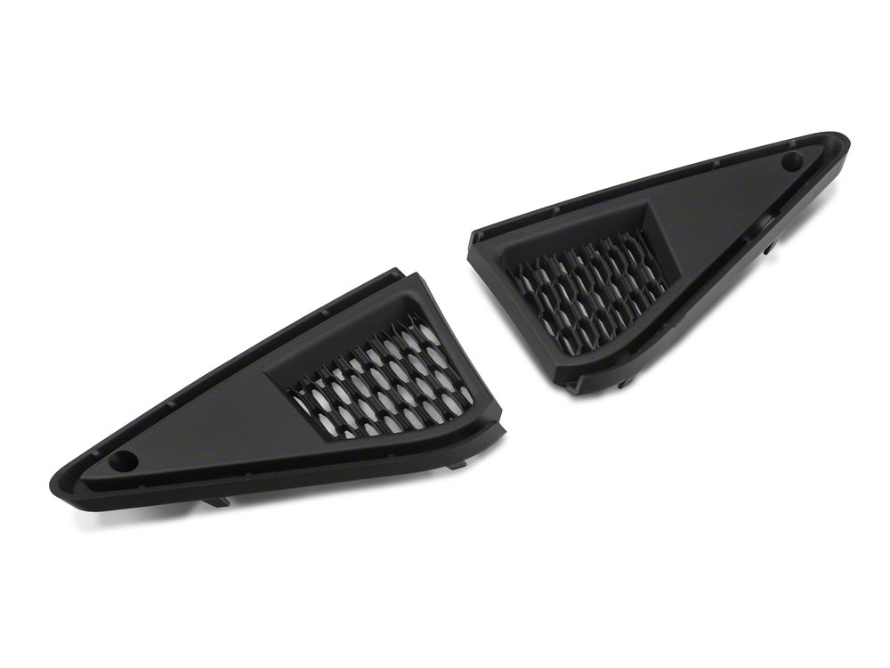 MMD by FOOSE Bumper Vents; Matte Black (18-22 Mustang GT, EcoBoost)
