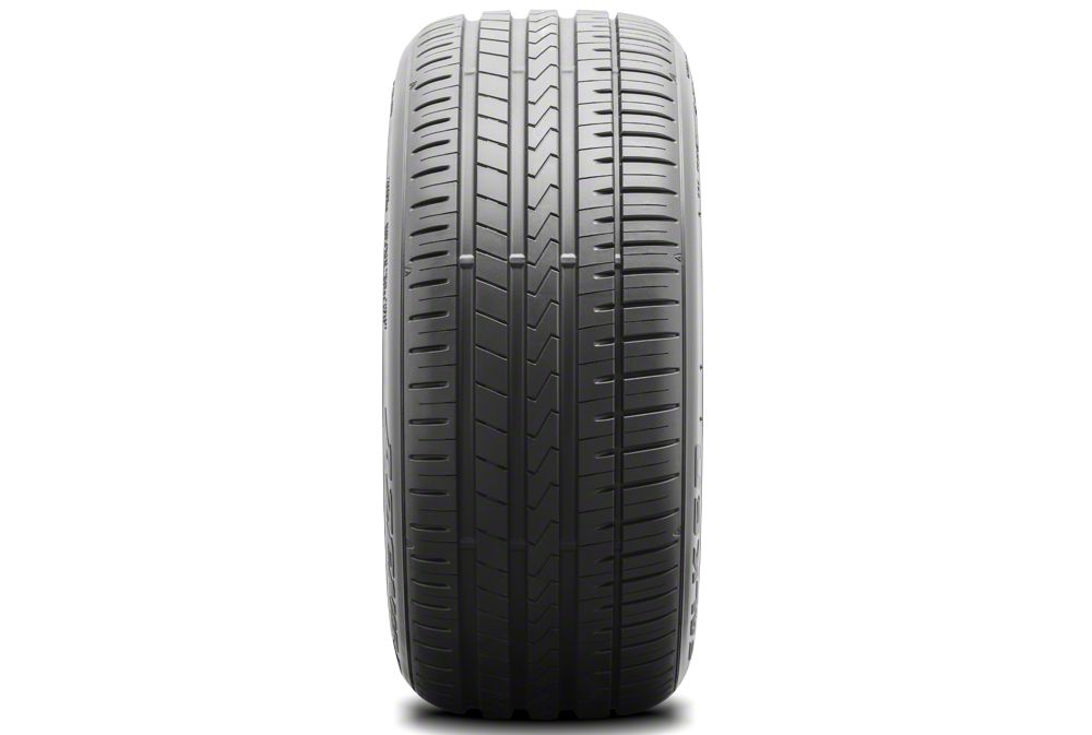 Staggered MMD 551C Black Wheel and Falken Azenis FK510 Performance Tire Kit; 20x8.5/10 (05-14 Mustang)