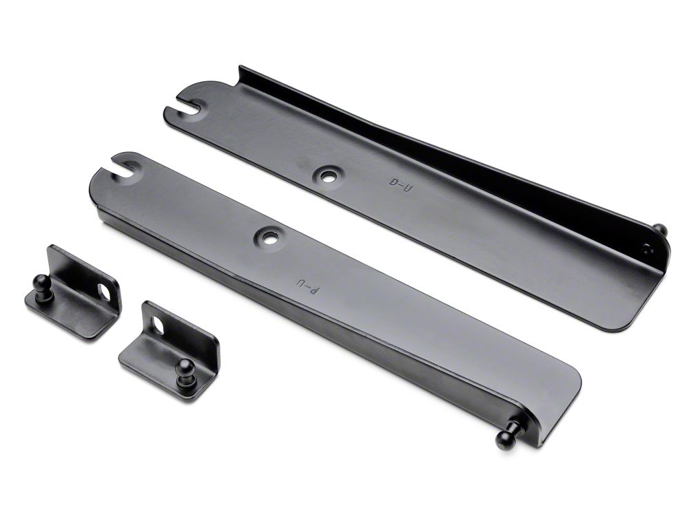 MMD Bolt On Hood Strut Kit; Black (94-98 Mustang)