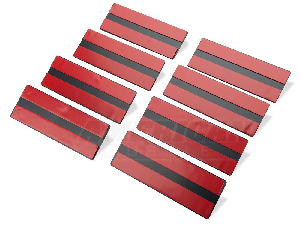 MMD Rear Window Louvers; Textured ABS (99-04 Mustang)