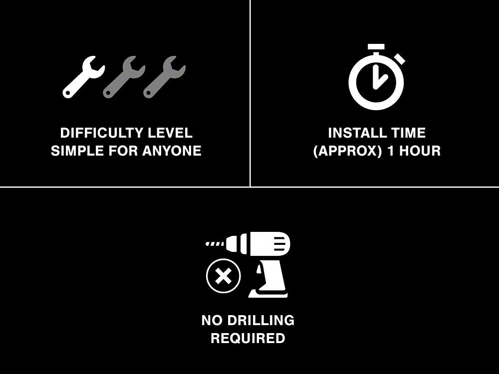 MMD Rear Window Louvers; Textured ABS (99-04 Mustang)