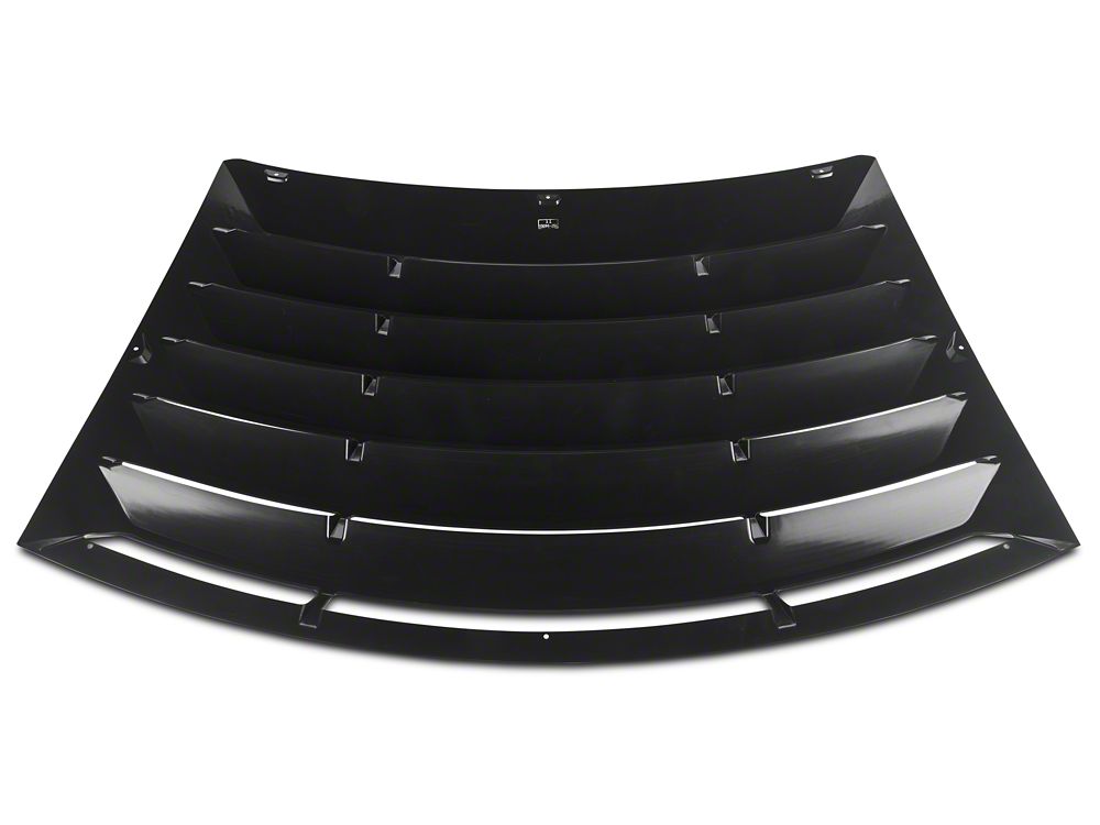 MMD Rear Window Louvers; Textured ABS (99-04 Mustang)