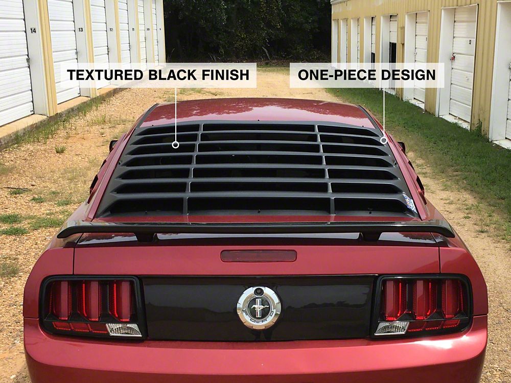 MMD ABS Rear Window Louvers (05-09 Mustang Coupe)