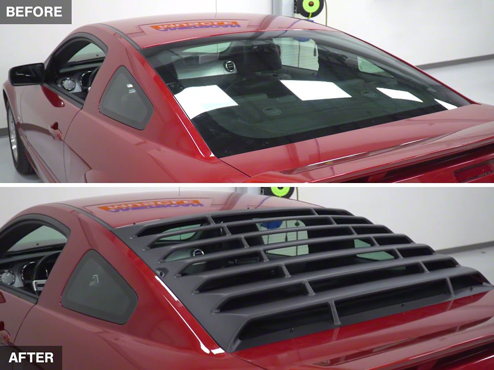 MMD ABS Rear Window Louvers (05-09 Mustang Coupe)