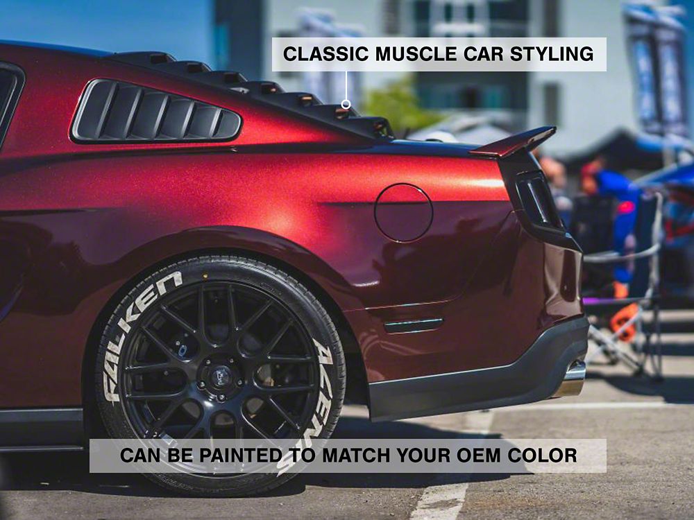 MMD ABS Rear Window Louvers (10-14 Mustang Coupe)