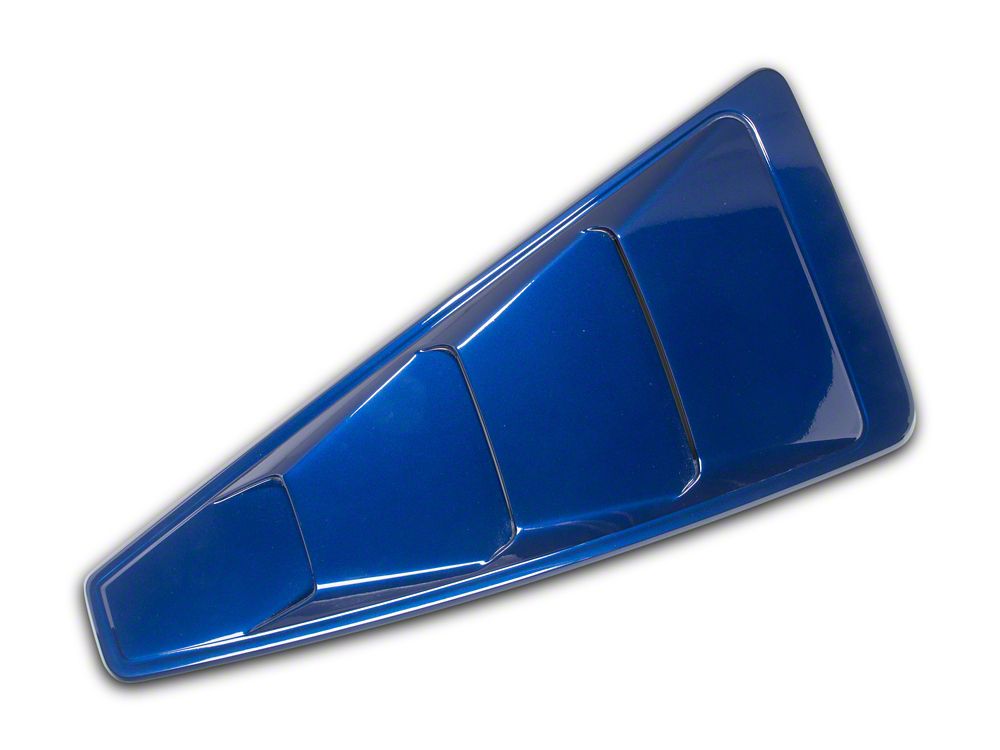 MMD Quarter Window Louvers; Pre-Painted (05-14 Mustang Coupe)