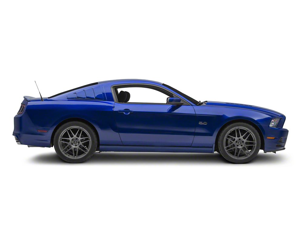 MMD Quarter Window Louvers; Pre-Painted (05-14 Mustang Coupe)