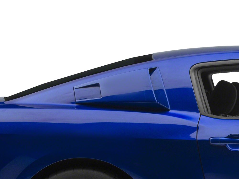 MMD Eleanor Style Window Scoops; Pre-Painted (05-14 Mustang Coupe)