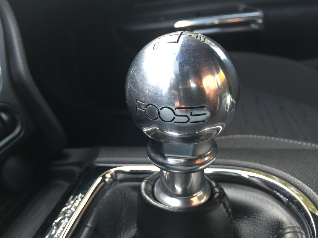 MMD by FOOSE Retro Style 6-Speed Shift Knob with FOOSE Logo; Polished (15-25 Mustang, Excluding GT350 & GT500)