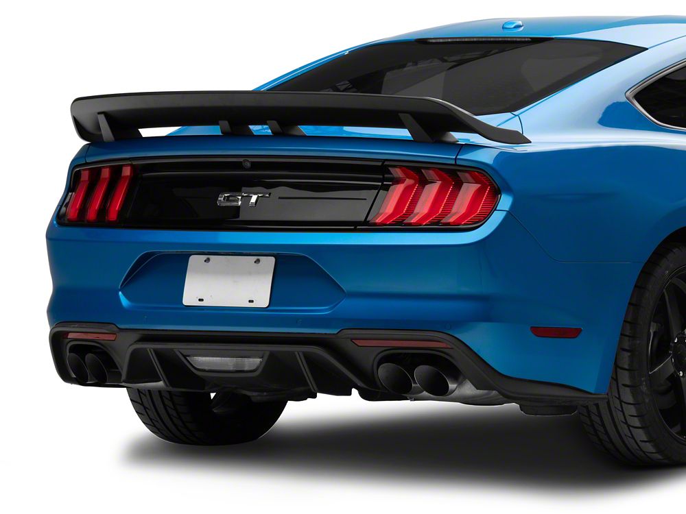 MMD Rear Spoiler; Matte Black (15-23 Mustang Fastback)