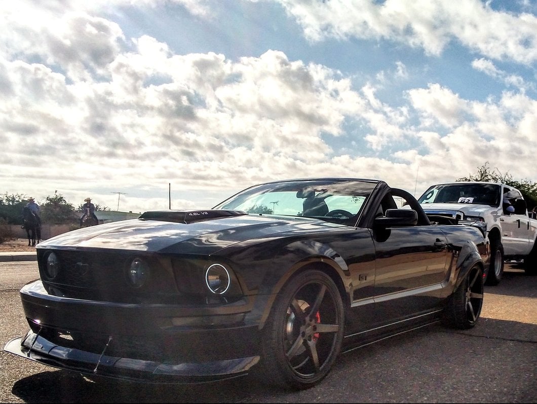 MMD Styling Bar; Charcoal (05-09 Mustang Convertible)
