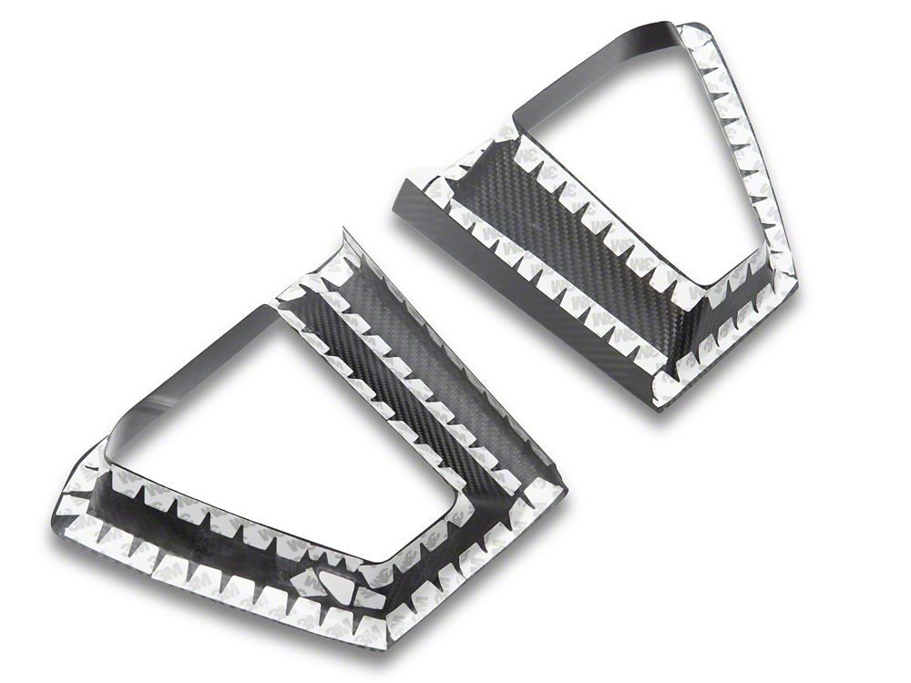 MMD Grille Inserts; Carbon Fiber (24-25 Mustang Dark Horse)
