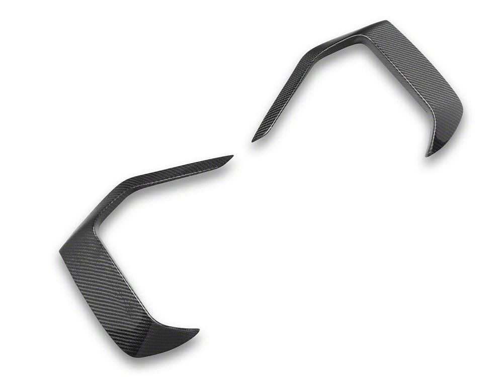 MMD Bumper Accent Cover; Carbon Fiber (24-25 Mustang GT, EcoBoost)
