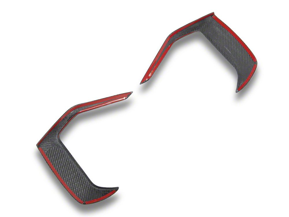 MMD Bumper Accent Cover; Carbon Fiber (24-25 Mustang GT, EcoBoost)