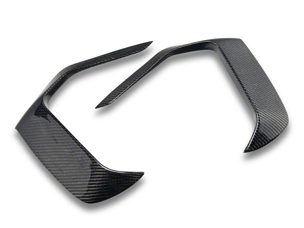 MMD Bumper Accent Cover; Carbon Fiber (24-25 Mustang GT, EcoBoost)