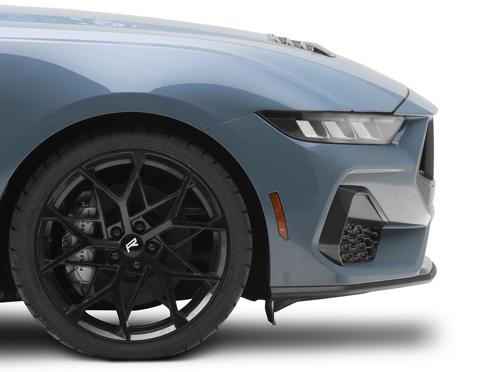 MMD Bumper Accent Cover; Carbon Fiber (24-25 Mustang GT, EcoBoost)