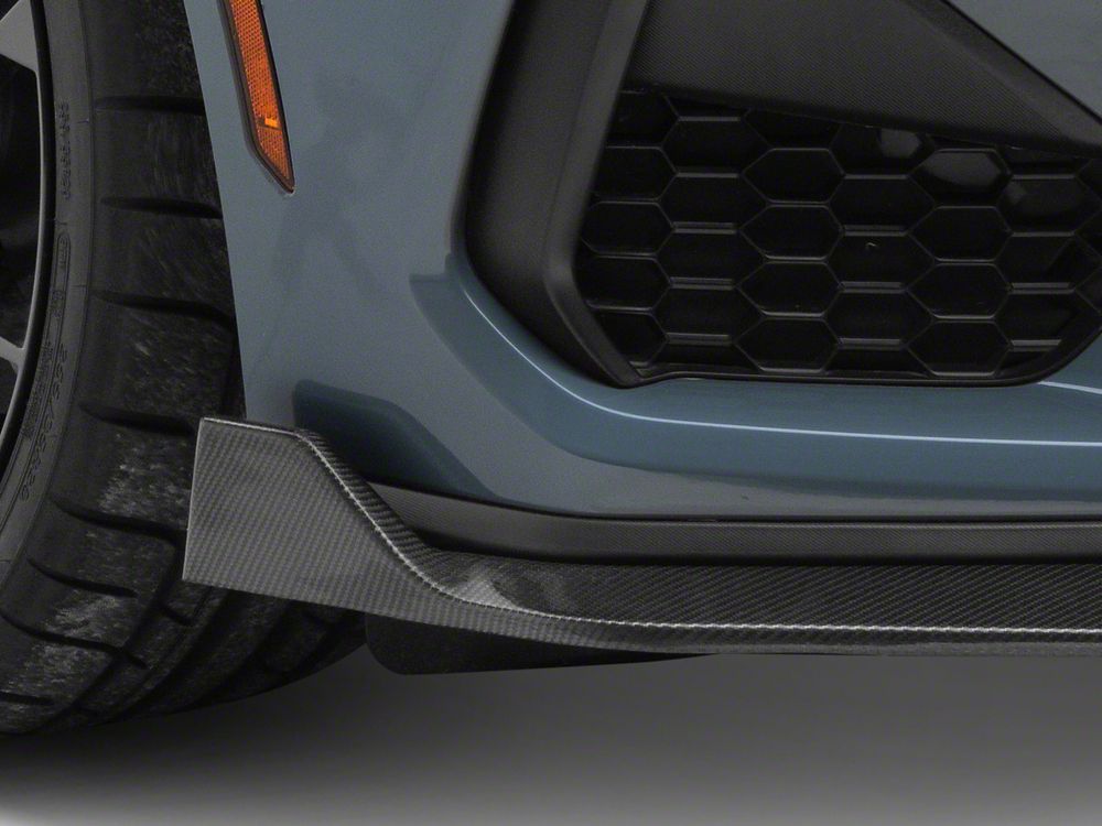 MMD 3-Piece Chin Spoiler; Carbon Fiber (24-25 Mustang GT, EcoBoost)