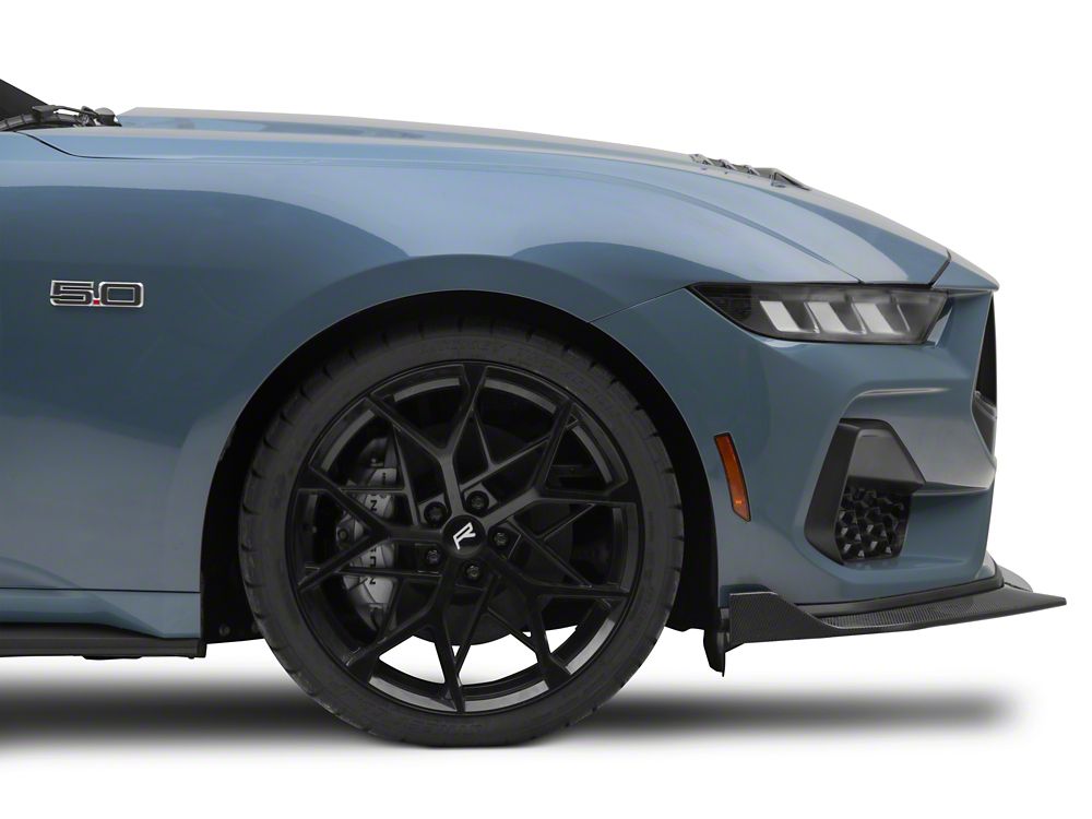 MMD 3-Piece Chin Spoiler; Carbon Fiber (24-25 Mustang GT, EcoBoost)