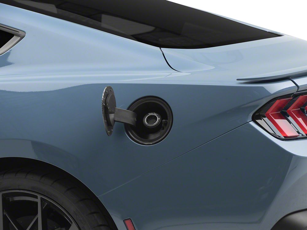 MMD Fuel Door; Carbon Fiber Style (24-25 Mustang)