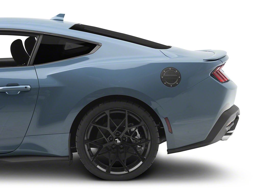 MMD Fuel Door; Carbon Fiber Style (24-25 Mustang)