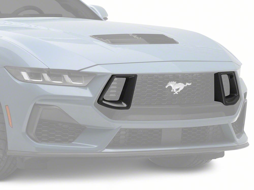 MMD Upper Grille Vent Trim; Carbon Fiber (24-25 Mustang GT)