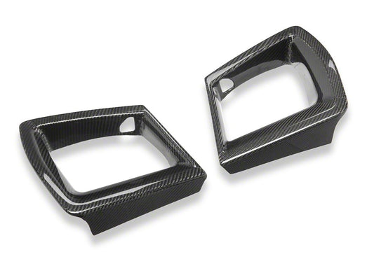 MMD Upper Grille Vent Trim; Carbon Fiber (24-25 Mustang GT)