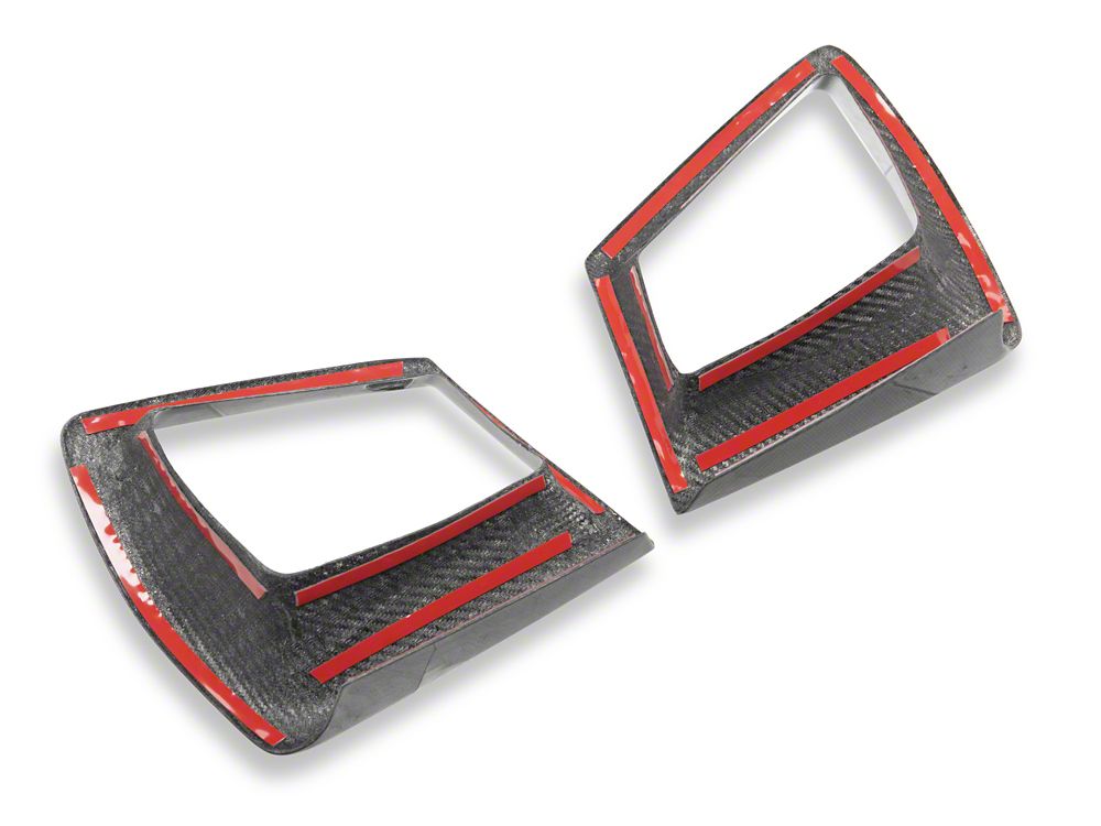 MMD Upper Grille Vent Trim; Carbon Fiber (24-25 Mustang GT)