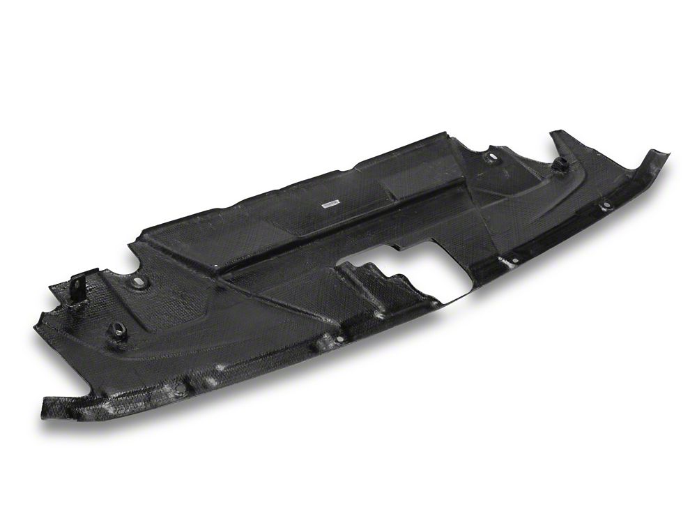 MMD Radiator Cover; Carbon Fiber (24-25 Mustang)