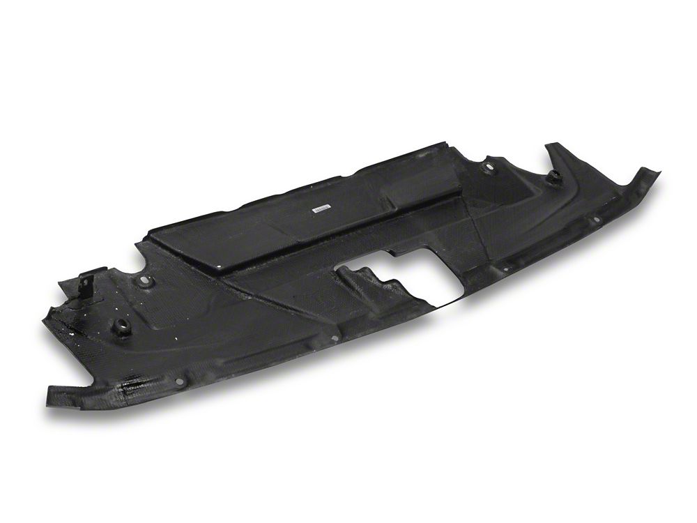 MMD Radiator Cover; Matte Carbon Fiber (24-25 Mustang)