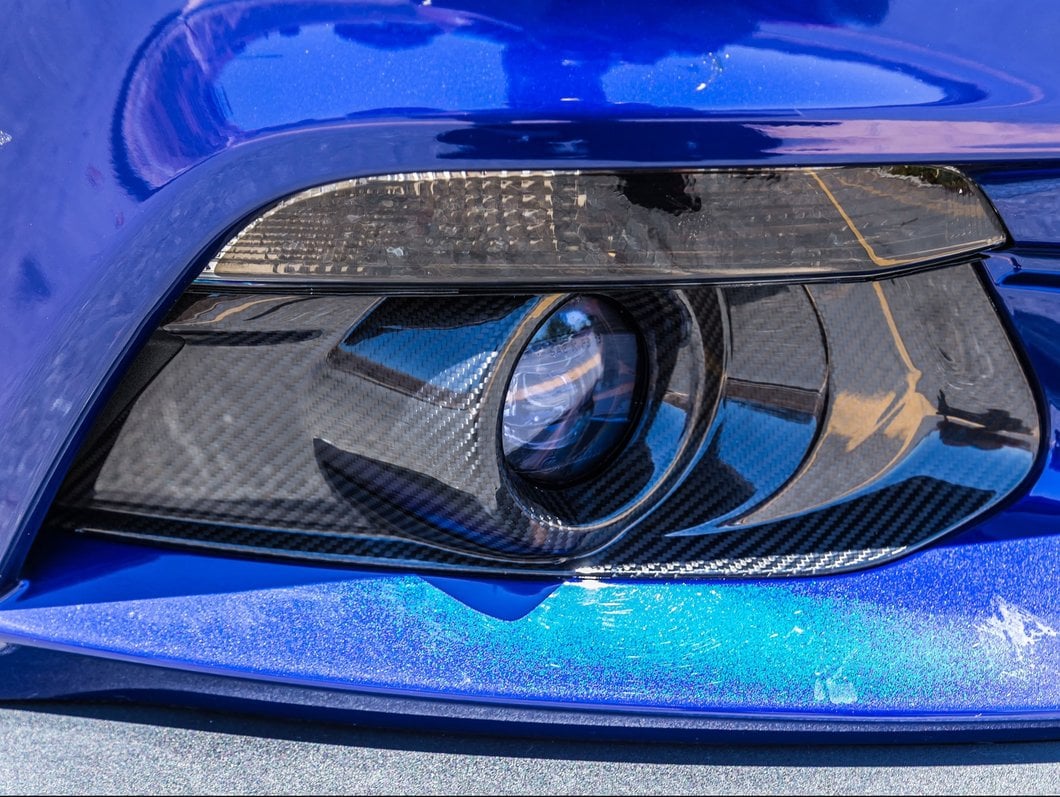 MMD Fog Light Surrounds; Carbon Fiber (15-17 Mustang GT, EcoBoost, V6)
