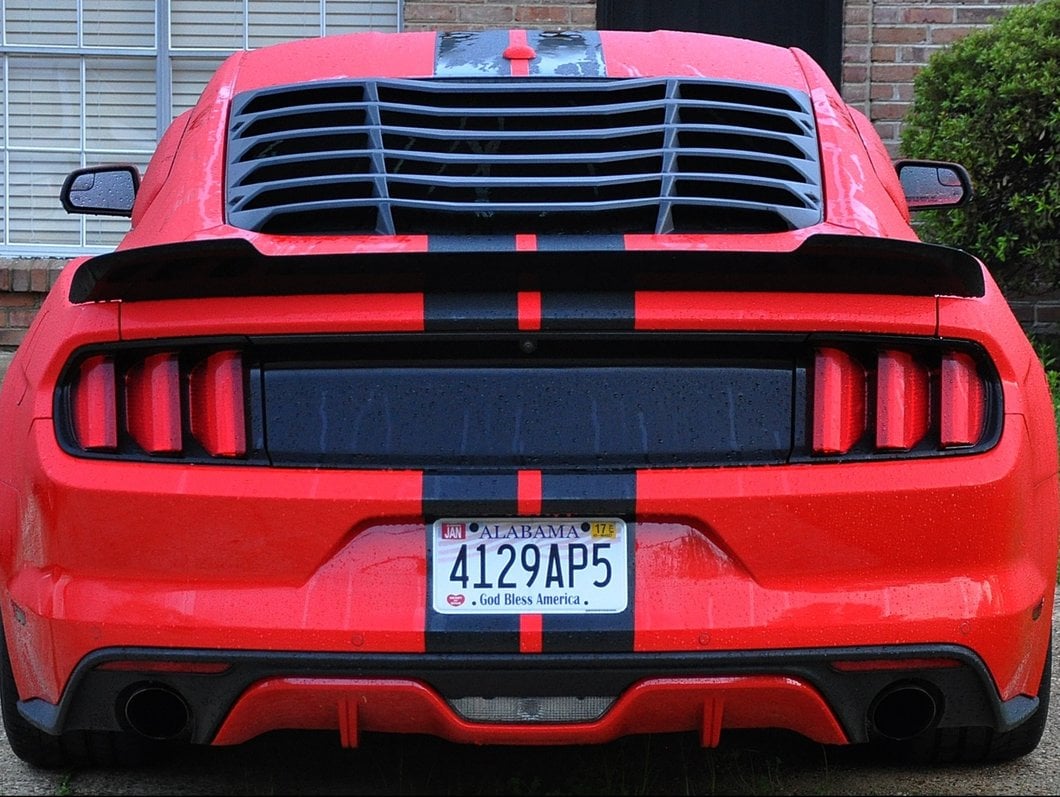 MMD ABS Rear Window Louvers (15-25 Mustang Fastback)