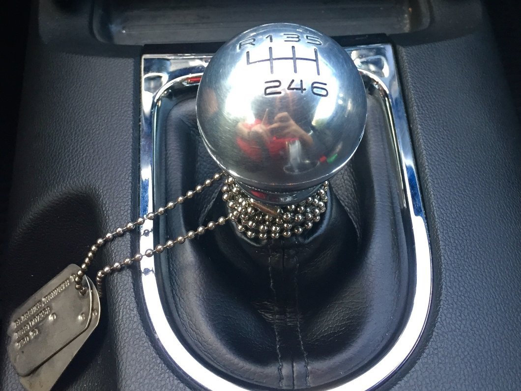 MMD by FOOSE Retro Style 6-Speed Shift Knob with FOOSE Logo; Polished (15-25 Mustang, Excluding GT350 & GT500)