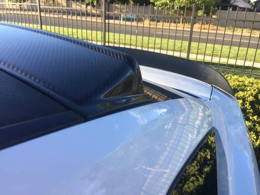 MMD Roof Spoiler; Carbon Fiber (05-14 Mustang Coupe)