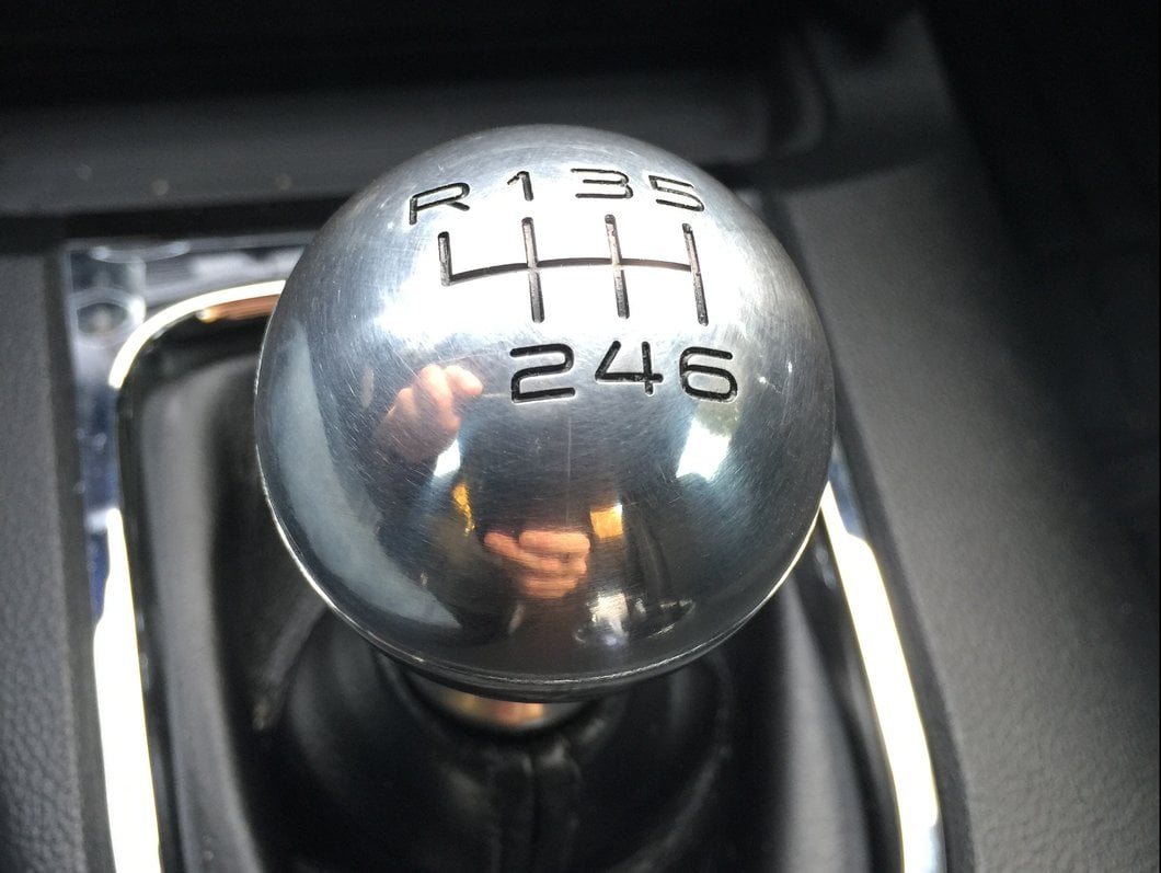 MMD by FOOSE Retro Style 6-Speed Shift Knob with FOOSE Logo; Polished (15-25 Mustang, Excluding GT350 & GT500)