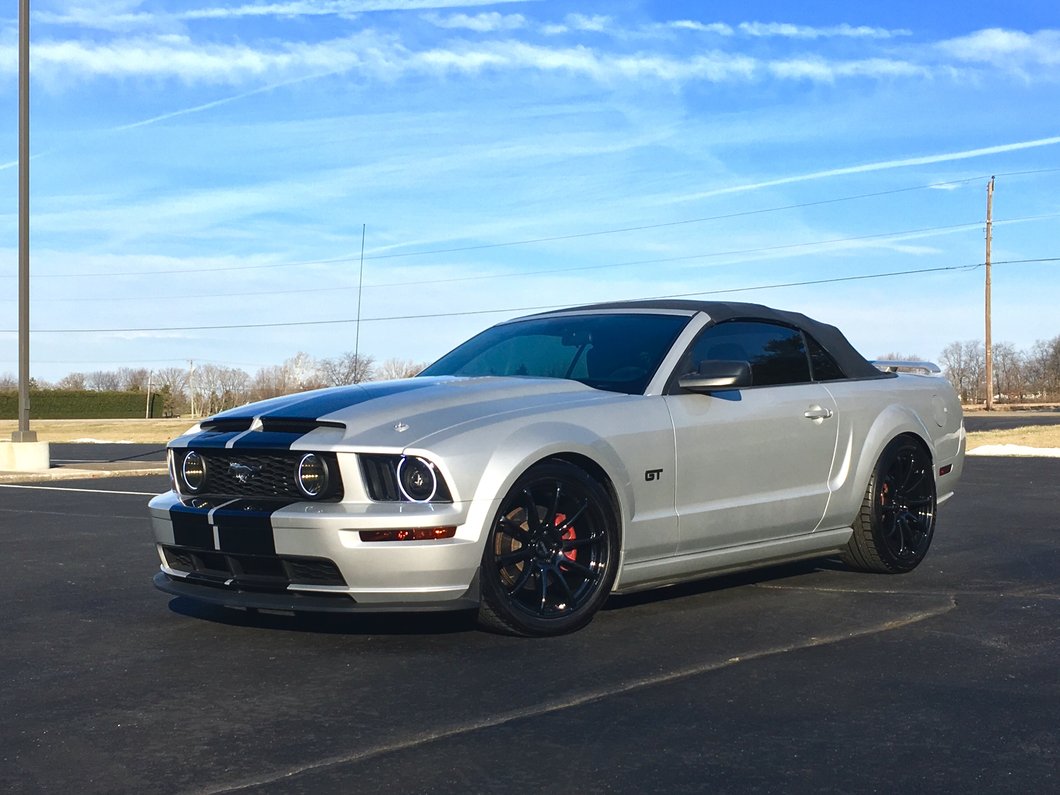 MMD Axim Gloss Black Wheel; Rear Only; 20x10; 45mm Offset (05-09 Mustang)