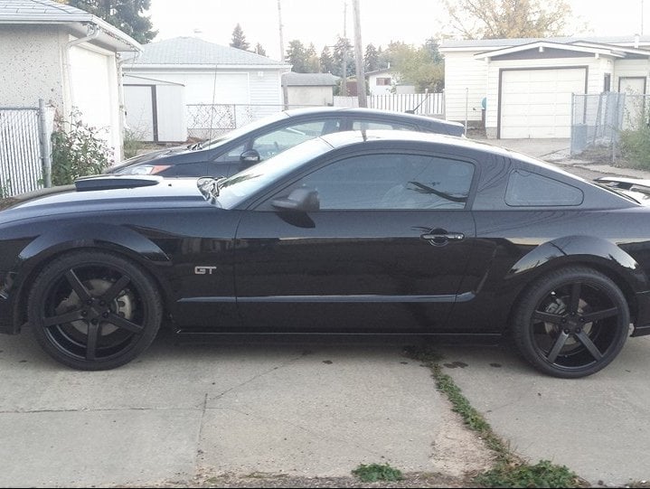 MMD 551C Matte Black Wheel; Rear Only; 20x10; 45mm Offset (05-09 Mustang)