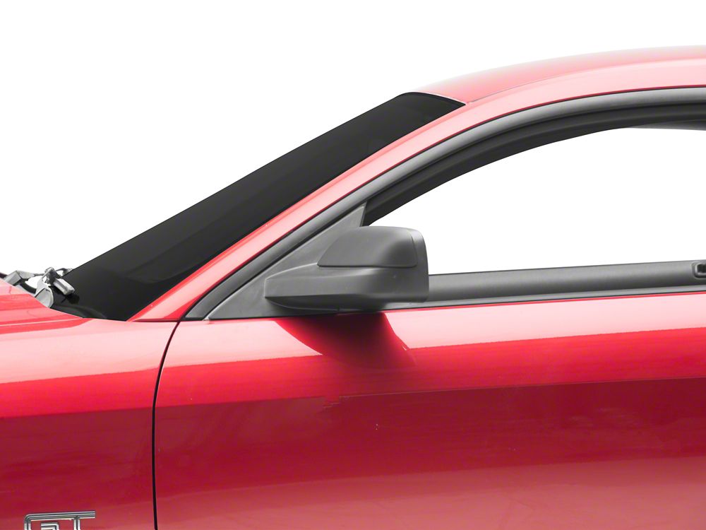 MMD Mirror Covers; Satin Black (05-09 Mustang)