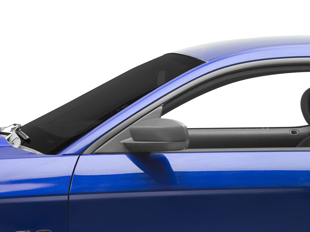MMD Mirror Covers; Satin Black (10-14 Mustang)