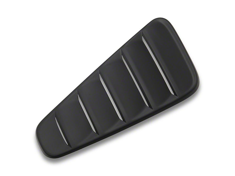 MMD Classic Quarter Window Louvers; Satin Black (05-09 Mustang Coupe)