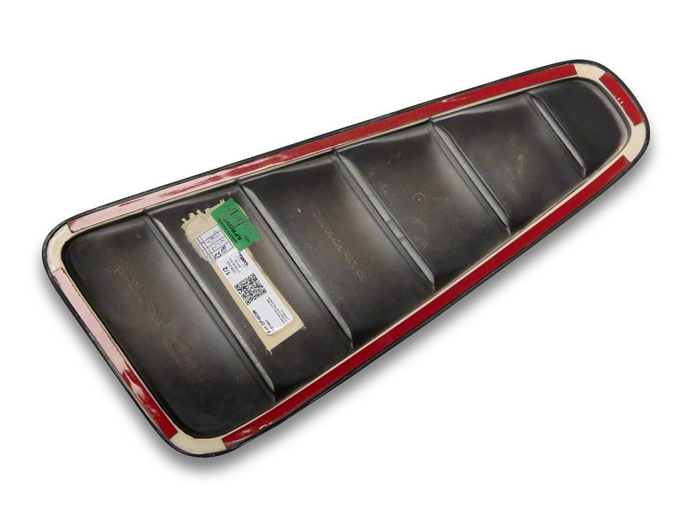 MMD Classic Quarter Window Louvers; Satin Black (10-14 Mustang Coupe)