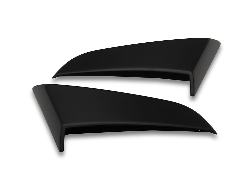 MMD Side Scoops; Satin Black (10-14 Mustang)